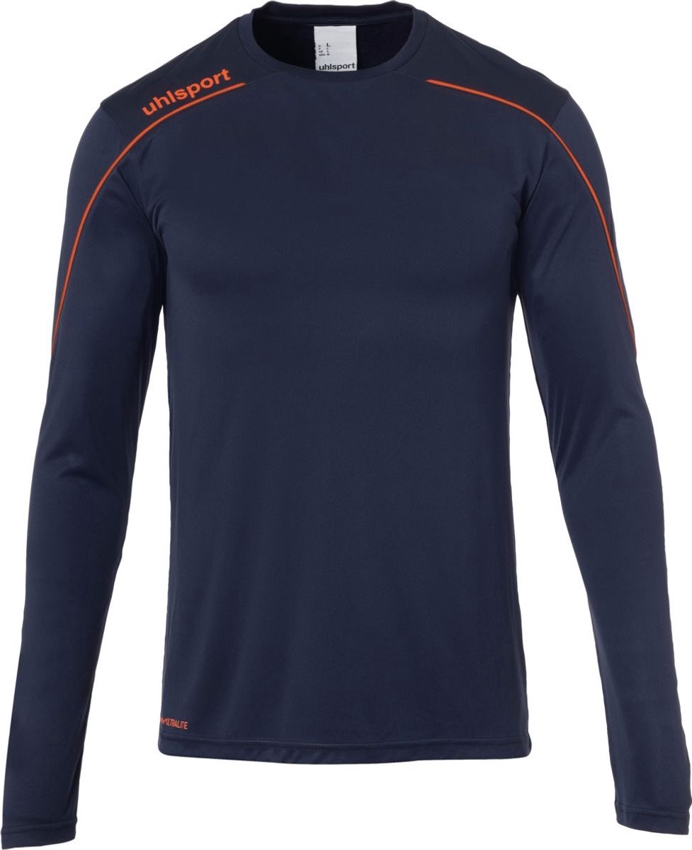 Uhlsport Stream 22 Voetbalshirt Lange Mouw Heren - Marine / Fluorood | Maat: S