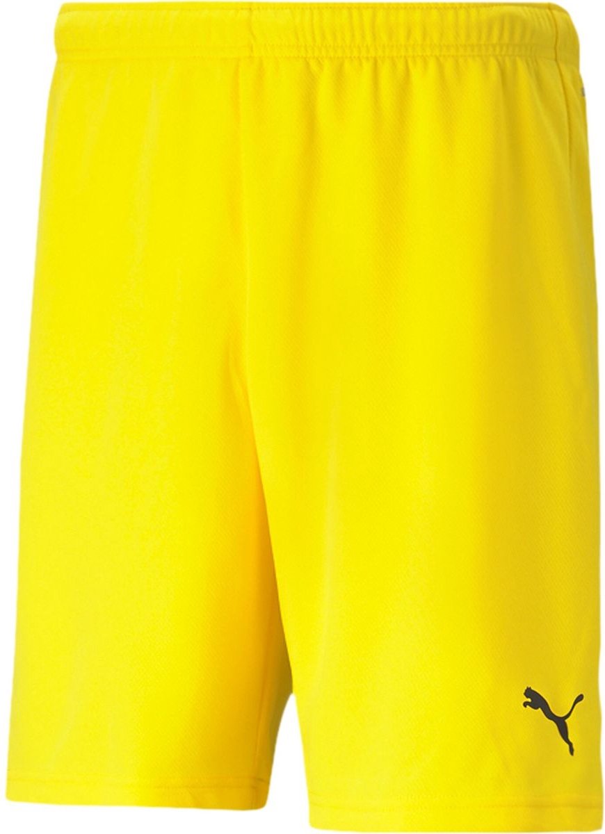 Puma Teamrise Short Kinderen - Geel | Maat: 164