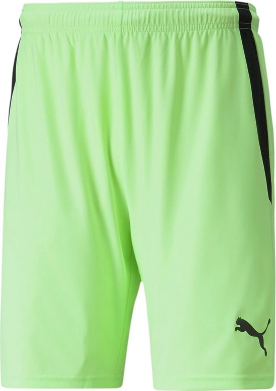 Puma Teamliga Short Kinderen - Limoen | Maat: 140