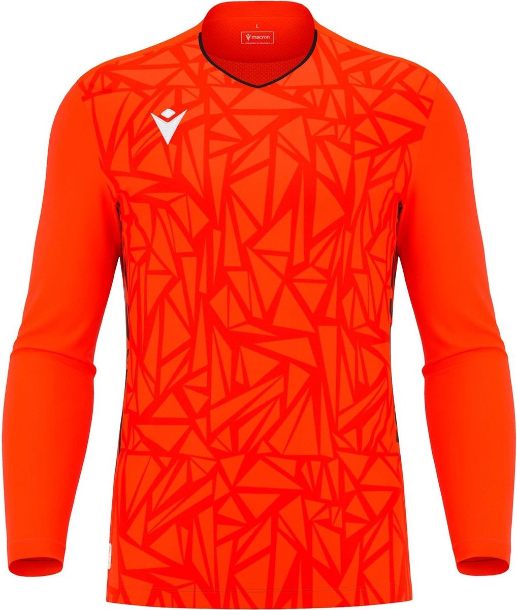 Macron Corvus Eco Keepershirt Lange Mouw Heren - Oranje / Zwart | Maat: XL