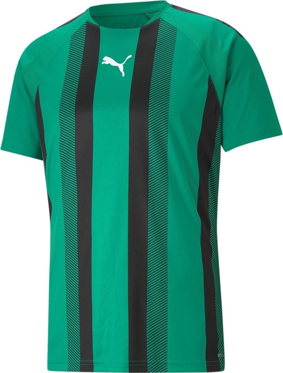 Puma Teamliga Shirt Korte Mouw Kinderen - Groen / Zwart | Maat: 116