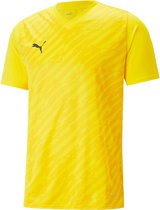 Puma Team Ultimate Shirt Korte Mouw Heren - Cyber Yellow | Maat: XXL