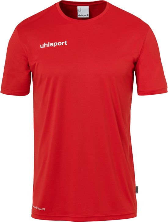 Uhlsport Essential Functioneel T-Shirt Heren - Rood / Wit | Maat: L