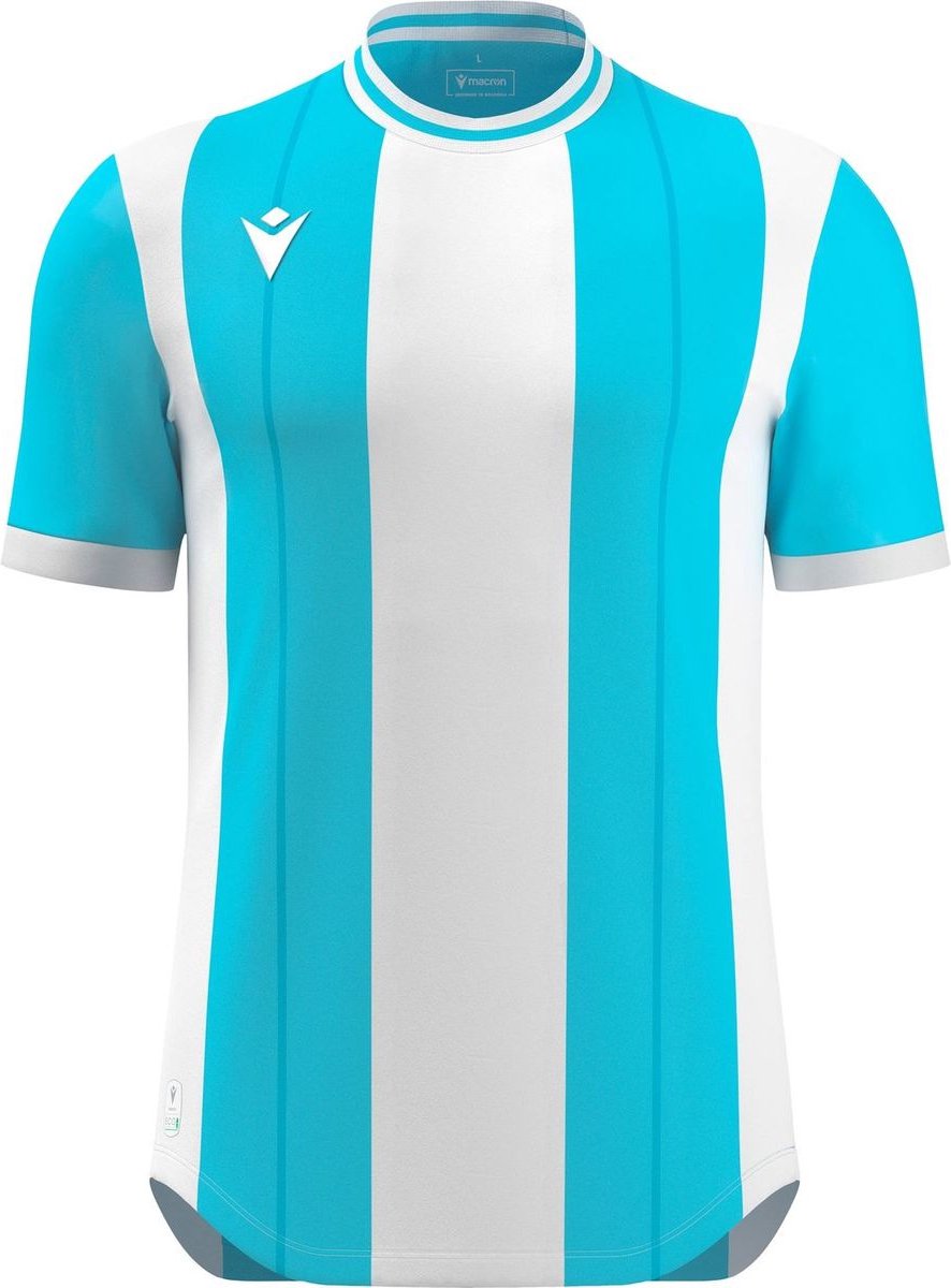 Macron Propus Eco Shirt Korte Mouw Kinderen - Columbia / Wit | Maat: 11-12 Y