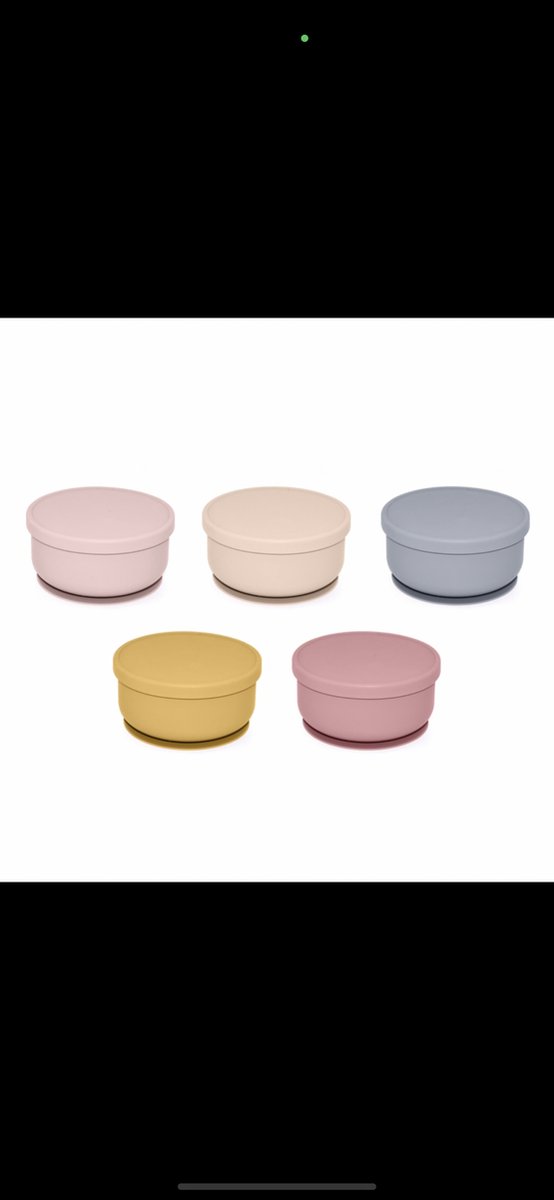 Goedkoopste Baby Minoe - silicone baby kommetje met deksel - zuignap - vaatwasserbestendig - kinderservies - Dusty Pink
