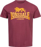 Lonsdale Classic T-Shirt Oud Logo Bordeaux - Maat: XL