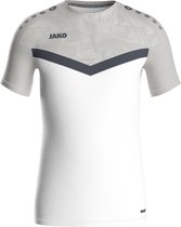 Jako Iconic T-Shirt Heren - Wit / Zachtgrijs | Maat: 3XL