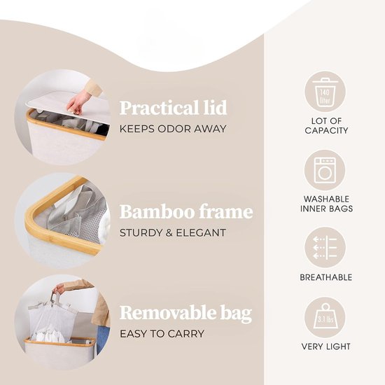 Panier à linge 3 compartiments - Trieur de linge - Panier à linge 3 compartiments Trieur de linge - Trieur de linge 3 compartiments - Compartiments panier à linge