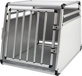 Cage pour chien tube aluminium rond moyen 68x54x50