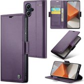 CaseMe Wallet Case met RFID Bescherming en Magneetsluiting voor Redmi Note 13 Pro Plus 5G _ Paars