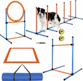Honden Agility Set - Behendigheids training voor de hond - Slalom - Horde - Draagzak