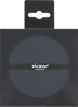 ZICZAC - Glasonderzetter TOGO - SET/12 - Kunstleder - dubbelzijdig, makkelijk schoon te maken, antislip - Rond - Dia 10 cm - Blauw