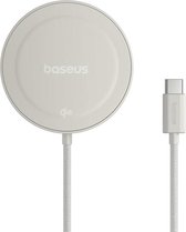 Baseus Simple Mini4 Qi2 - 15W Magnetische Draadloze Oplader - Compatibel met MagSafe - Fast Charge - Kickstand - Goud