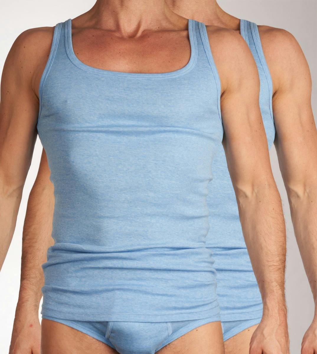 Avion Singlet - 2 Pack Blauw - 8513 - XL - Mannen