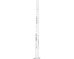 Professionele Ladder | 3-delig | 3x12 Sporten | reformladder | ladder | trapladder | schuifladder | Uitgeschoven lengte 8,58m – foto 4