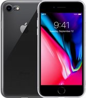 Hoesje Geschikt voor iPhone 8 Plus Hoesje Siliconen Case - Hoes Geschikt voor iPhone 8 Plus Hoes Siliconen - Transparant