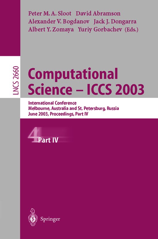 Computational Science Iccs 2003
