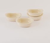 Bols Balance Crème Brûlée, Set de 4 pièces, 0,2 L, carrés, céramique - BergHOFF | Line Lion