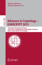 Advances In Cryptology - Eurocrypt 2013
