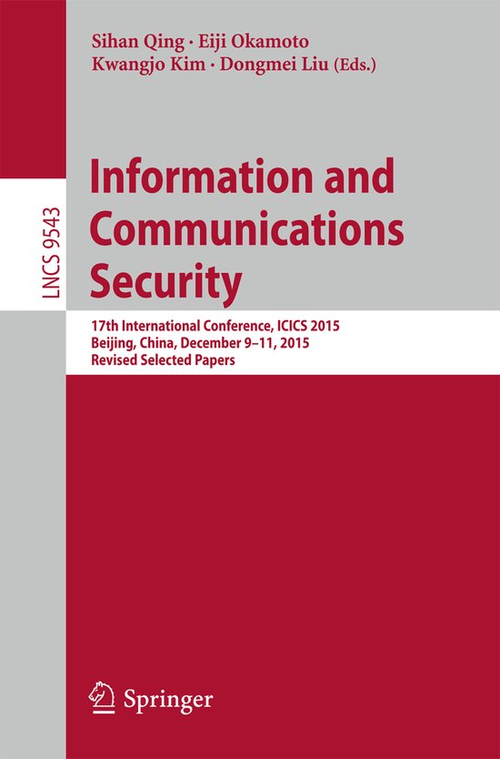 Information and Communications Security - cover