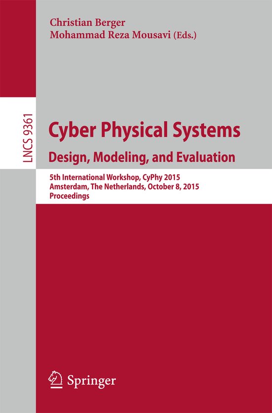 Cyber Physical Systems Design Modeling and Evaluation - cover