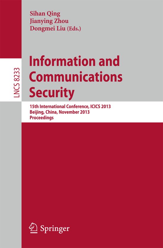 Information and Communications Security - cover