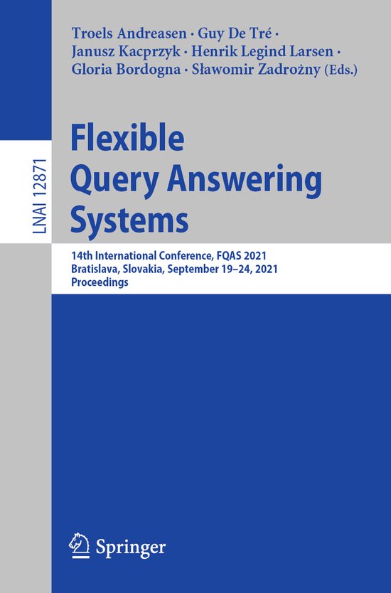 Lecture Notes in Computer Science12871- Flexible Query Answe ... - cover
