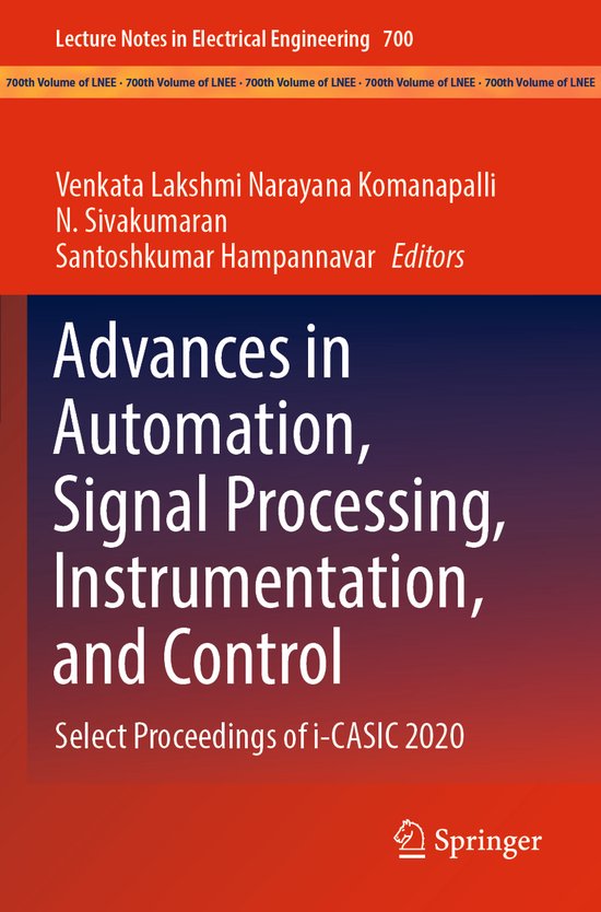 Advances in Automation Signal Processing Instrumentation and ... - cover