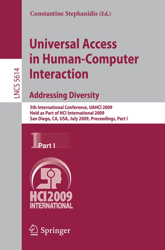 Universal Access in Human-Computer Interaction. Addressing D ... - cover