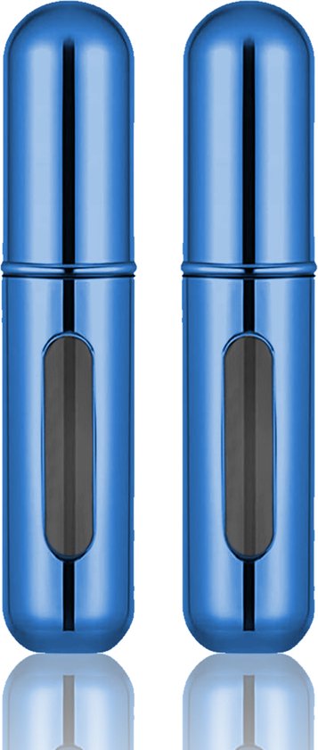 Scenty® - Parfum Verstuiver Navulbaar - Mini Parfum Flesje - Reisflesje - Blauw - 2 stuks