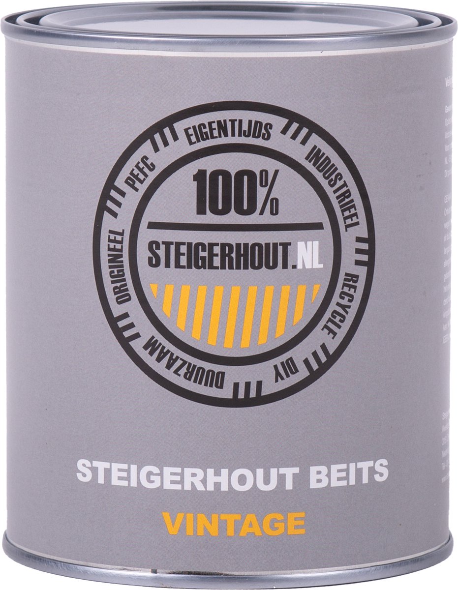 Steigerhout beits Grey Wash - 0,75L - Steigerhoutverf - Natuurlijke Houtstructuur