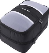 CabinMax Cubes d'emballage Sac à dos – Set d'organisateurs de valises à compression – Rangement pour sièges-auto de bagages – Zwart