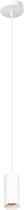 Hanglamp Milano 150 Wit - hoogte 15cm - excl. 1x GU10 lichtbron - IP20 - Dimbaar > lampen hang wit | hanglamp wit | hanglamp eetkamer wit | hanglamp keuken wit | sfeer lamp wit | design lamp wit | lamp modern wit | koker wit