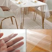 tafelkleed transparent - hoogwaardig tafelkleed gemakkelijk schoon te maken en afwasbaar 220 x 140 cm