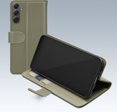 Mobilize Telefoonhoesje geschikt voor Samsung Galaxy A34 Hoesje | Mobilize Premium Gelly Wallet Bookcase Portemonnee | Pasjeshouder voor 3 Pasjes | Telefoonhoesje voor Pinpas / OV Kaart / Rijbewijs - Groen