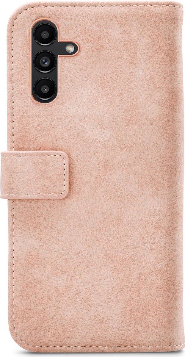 Mobilize Telefoonhoesje geschikt voor Samsung Galaxy A04s Hoesje | Mobilize Elite Gelly Bookcase Portemonnee | Pasjeshouder voor 3 Pasjes | Telefoonhoesje voor Pinpas / OV Kaart / Rijbewijs - Soft Pink | Roze