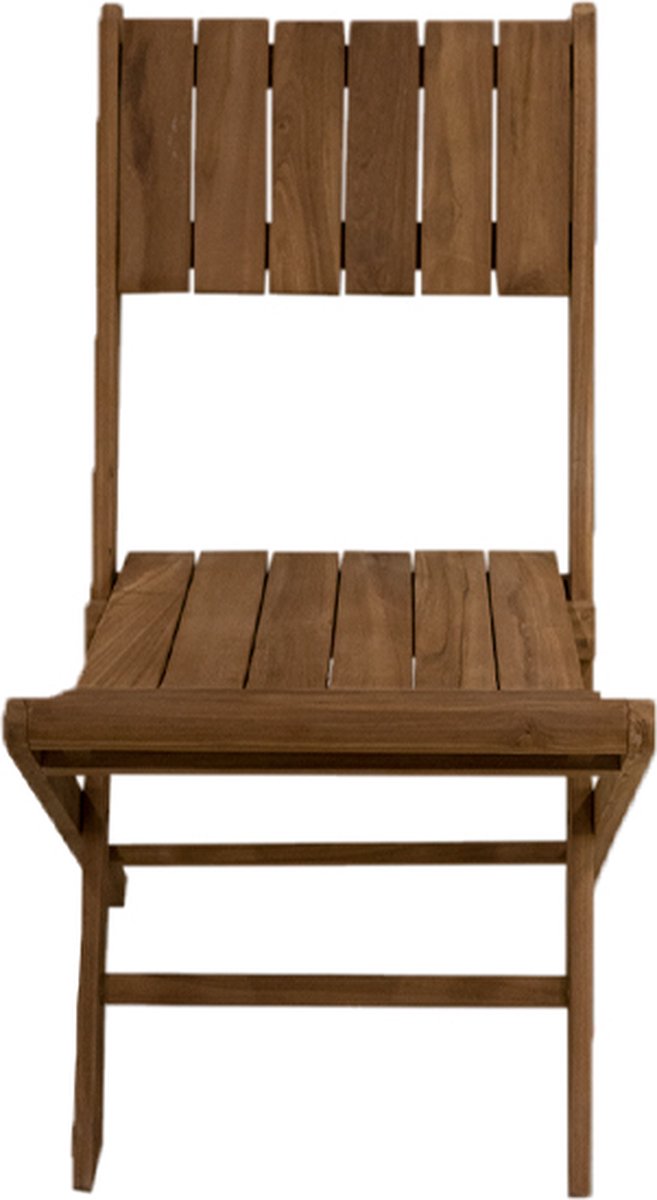 JoJo Living Meubelen - Klaptoel - Teakhouten Klapstoel Turi - Opklapbare stoel - Teakhouten binnenstoel 97 cm- Teakhout- Handgemaakt