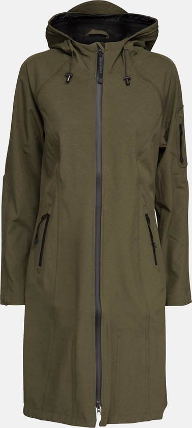 Ilse Jacobsen Softshell regenjas lang RAIN37L - 410 Army | Army