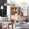 Sol Royal FSC Gecertificeerd Houten Jaloezieën SolDecor JH3 Rolgordijnen In Wit 60x130 Cm Milieuvriendelijk Geproduceerd