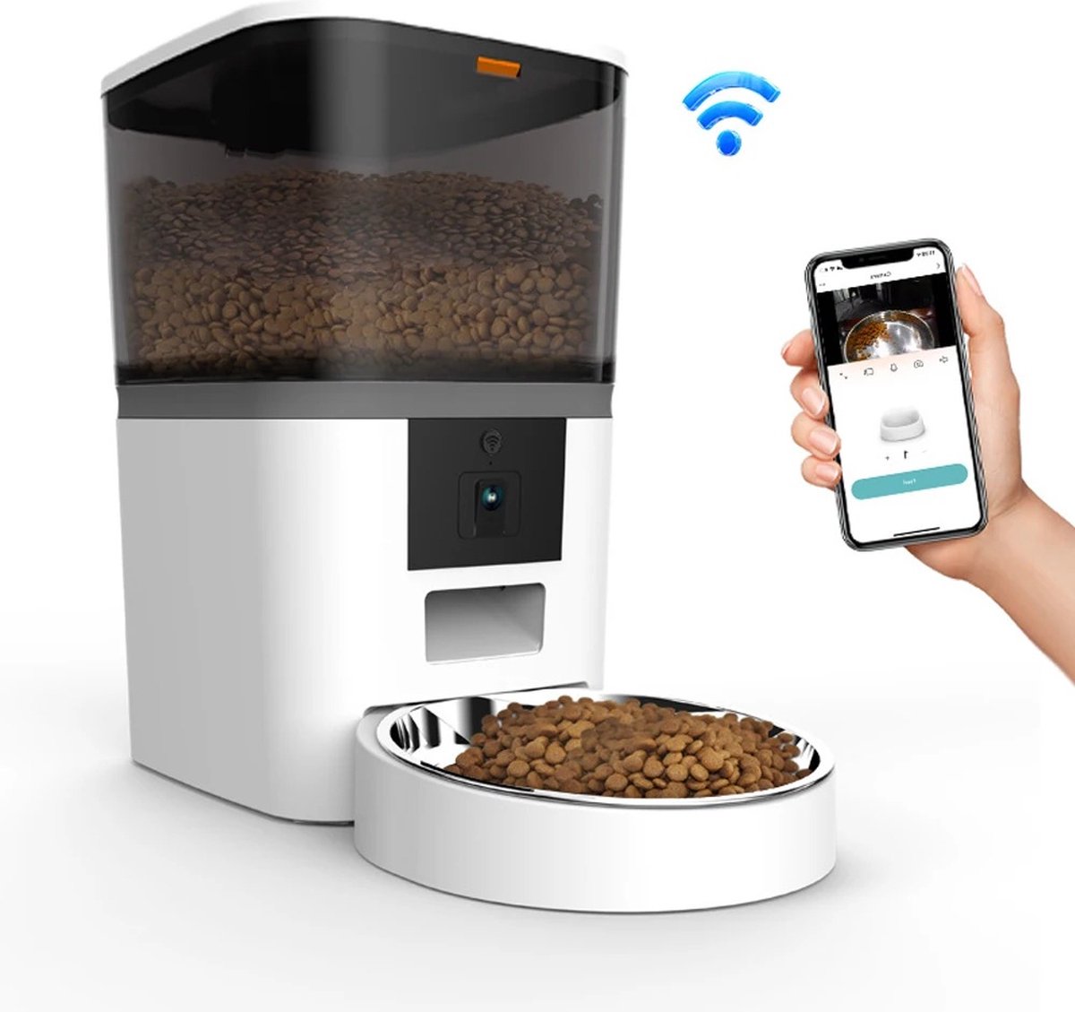 X-Qlusive Automatische Voerbak - Kleine Katten en Honden - 4 L - Wit - X-Qlusive - €117,95