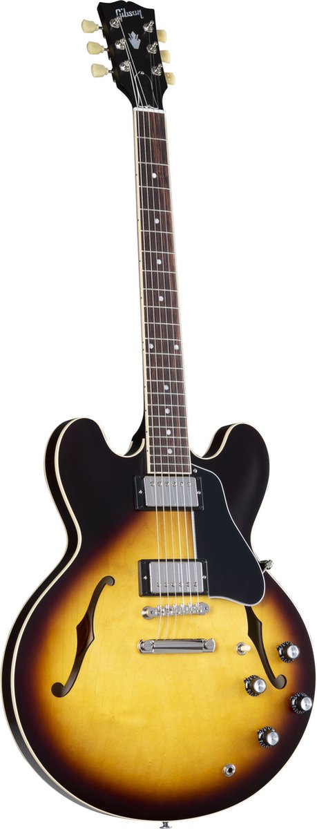 Gibson Modern Collection ES-335 Satin Vintage Burst semi-akoestische gitaar met koffer