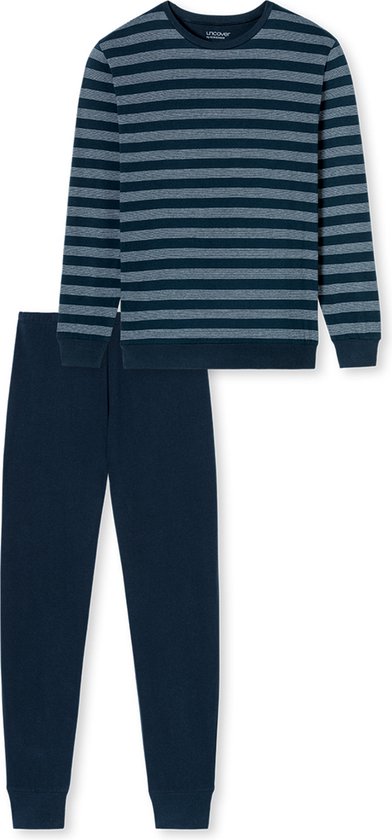 Schiesser Pyjama lange broek - Blauw - Mannen