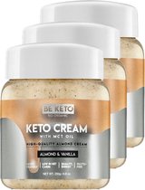 Be Keto | KETO Cream | Almond & Vanilla | 3 stuks | 3 x 250 gram
