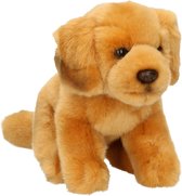 Hermann Teddy Knuffeldier hond Golden Retriever - pluche - premium knuffels - lichtbruin - 15 cm