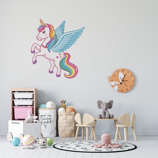 Muursticker Unicorn - 20 x 22 cm - 20 x 22 cm - chambre bébé et enfant - sticker mural licorne licorne chambre bébé et enfant - sticker mural animaux