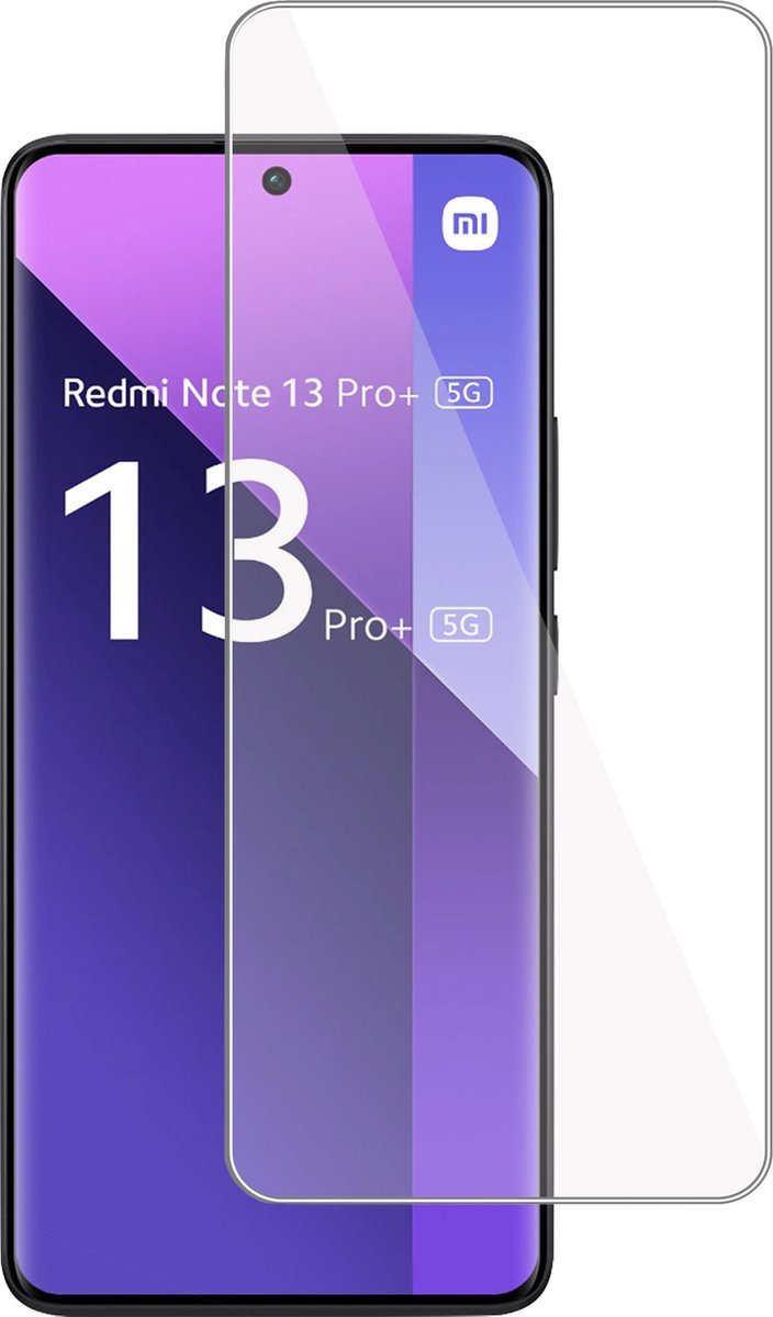 Screenprotector geschikt voor Xiaomi Redmi Note 13 Pro+ – Gehard Glas - Proteqt+