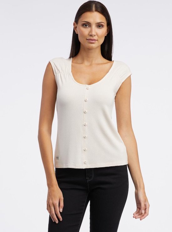 Ragwear dames top - mouwloos - top dames - Latisha - beige - maat XL