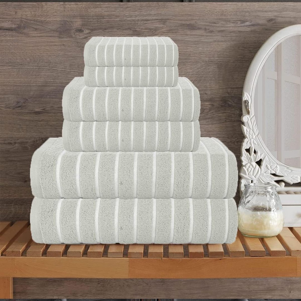 Luxe handdoekenset van katoen 6-Piece