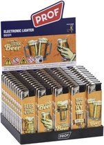 Prof Elektronische aansteker hervulbaar - Design Beer Display 50 stuks - wegwerpaansteker - electronic lighter