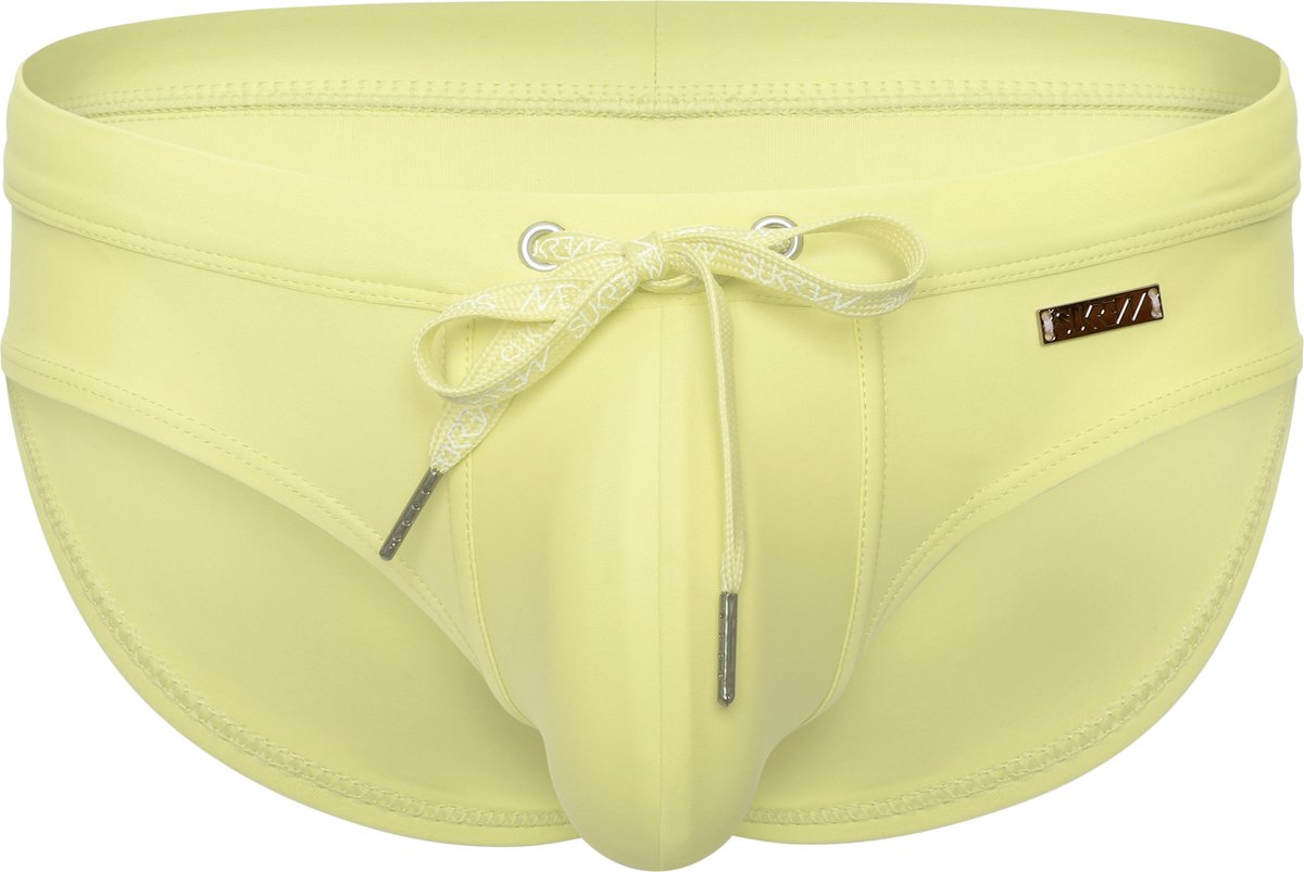 SUKREW Torrent Swim Brief Lemon Sorbet - Heren Zwemslip - Zwem Slip voor Man - Mannen Brief